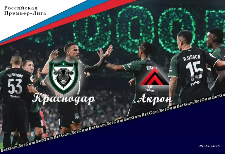 Обзор матча РПЛ «Краснодар» — «Акрон» 5 апреля